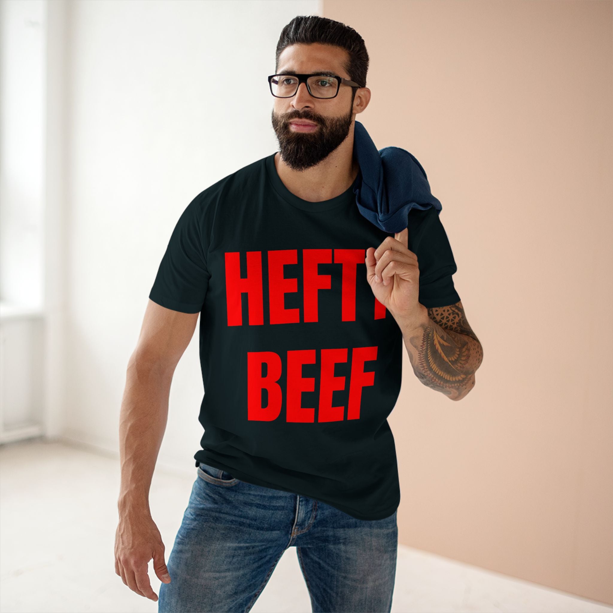 Hefty Beef - Cotton T-Shirt