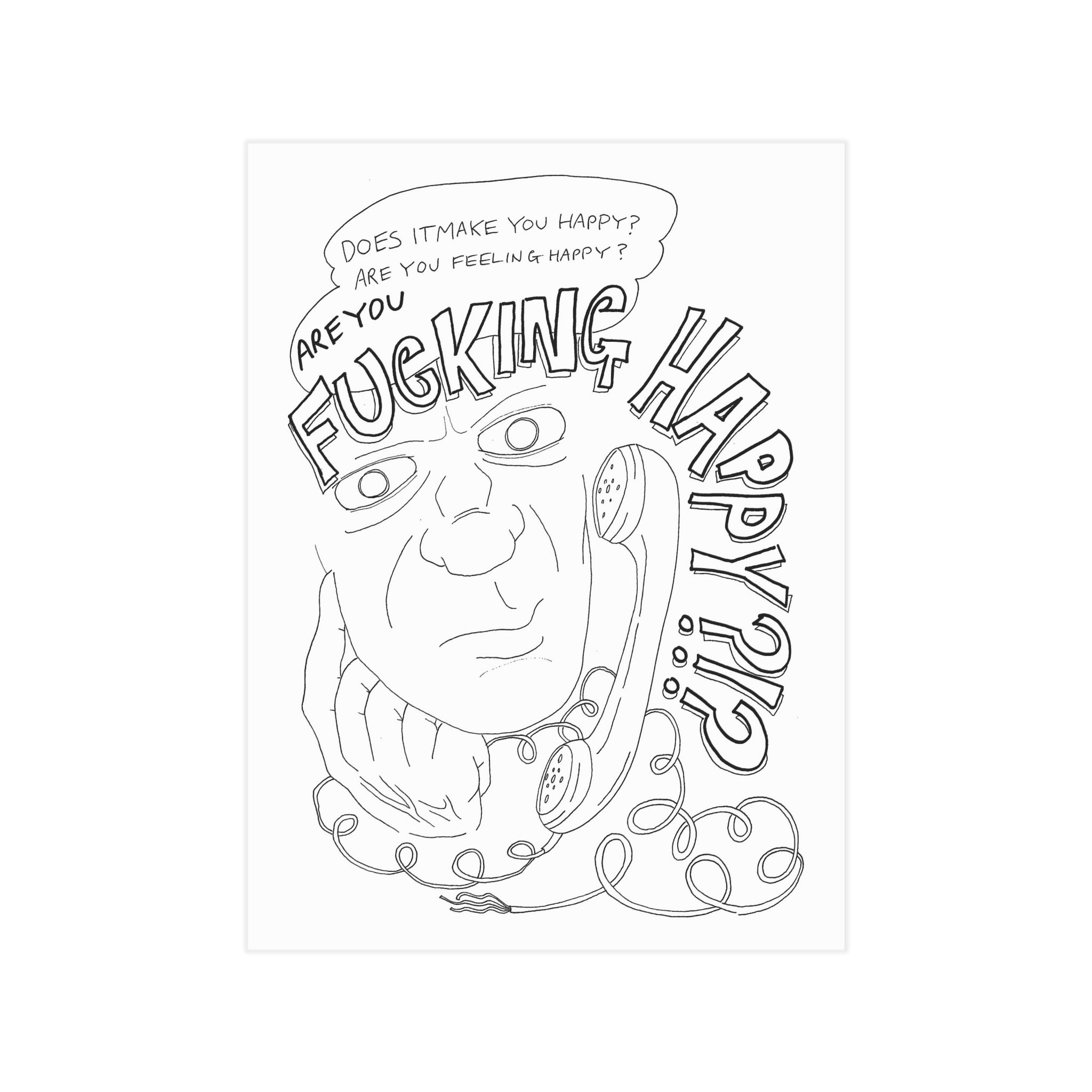 Time to Hang Up — Unframed Art Print