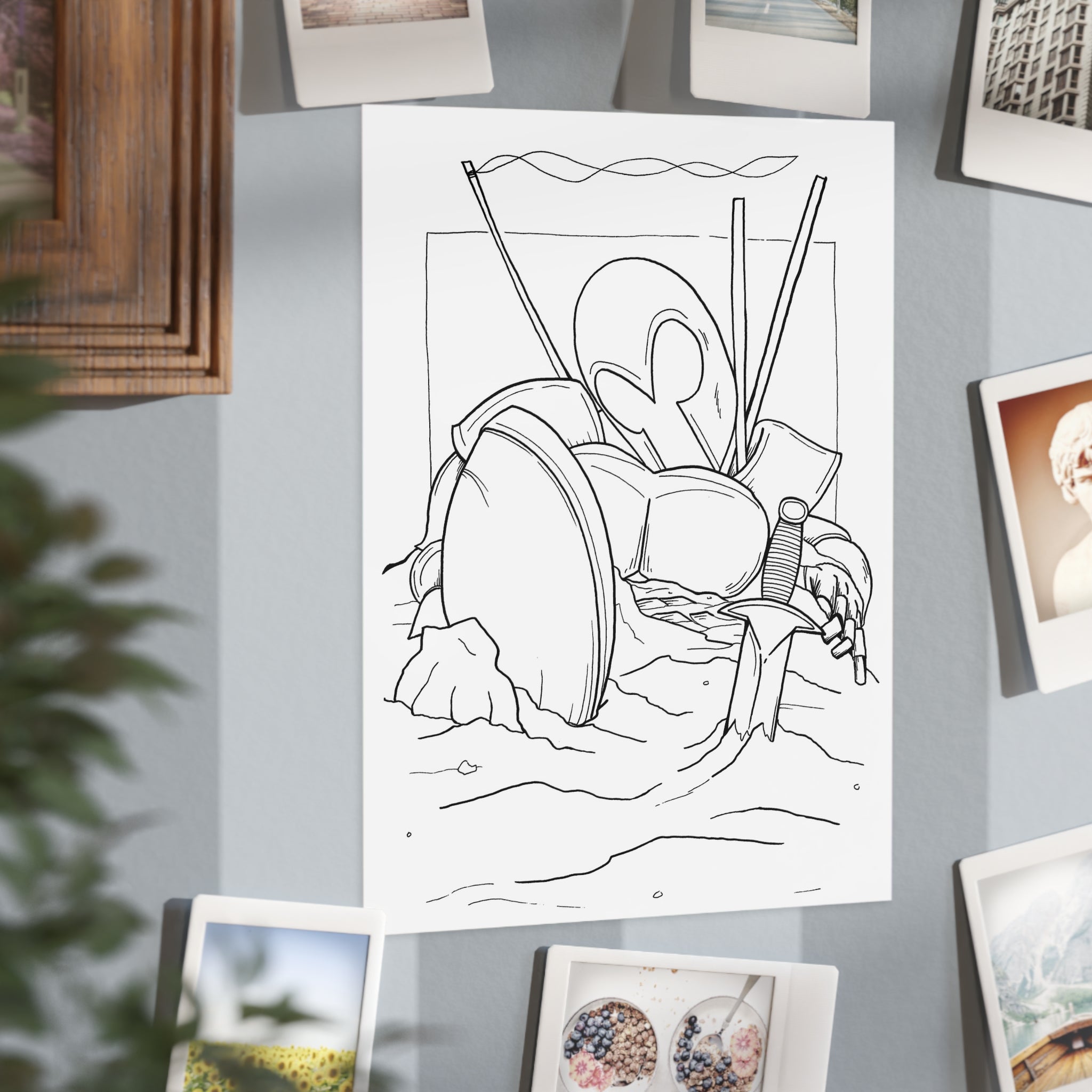 Fallen Guardian — Unframed Art Print