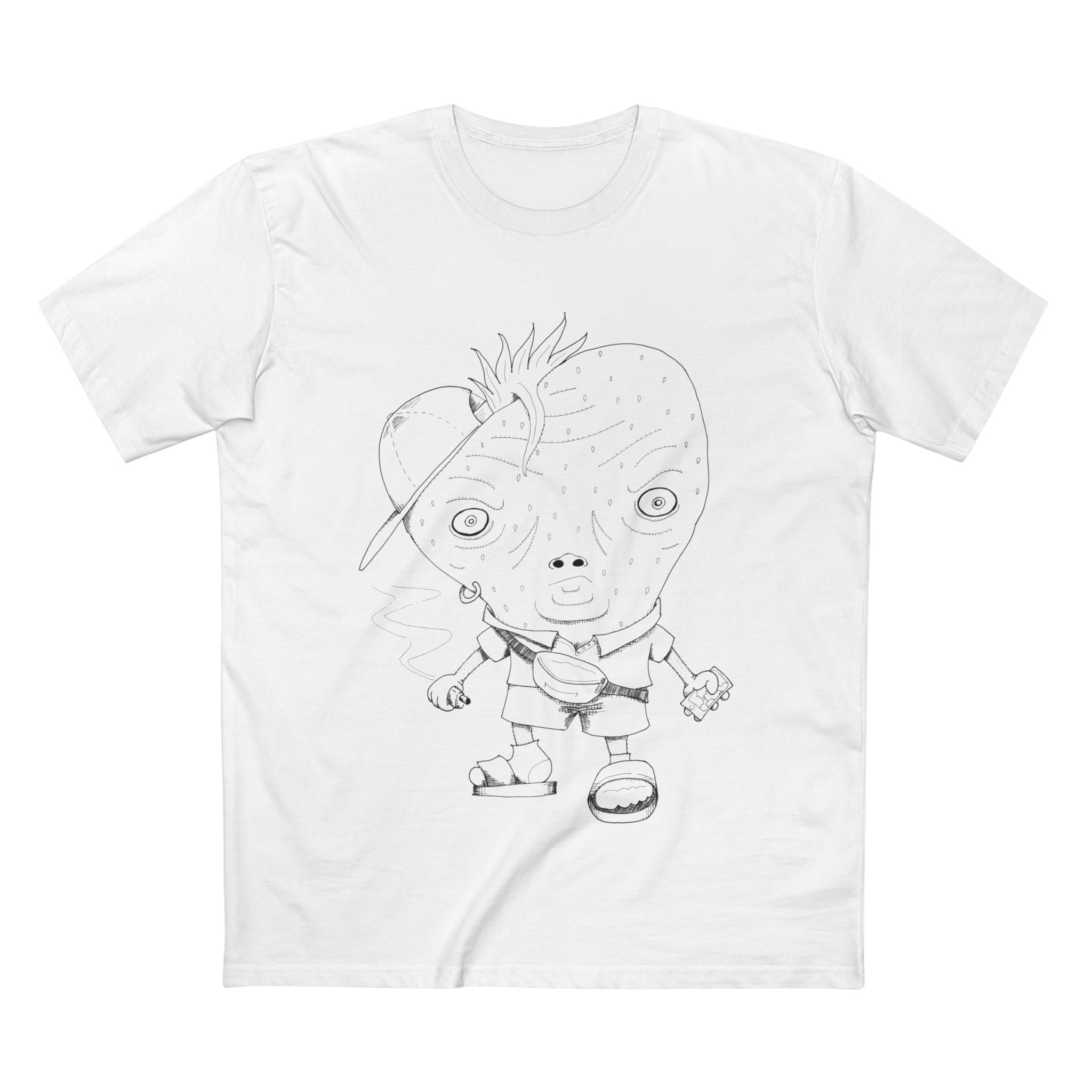 Strawbeshay - Coloured Cotton T-Shirt