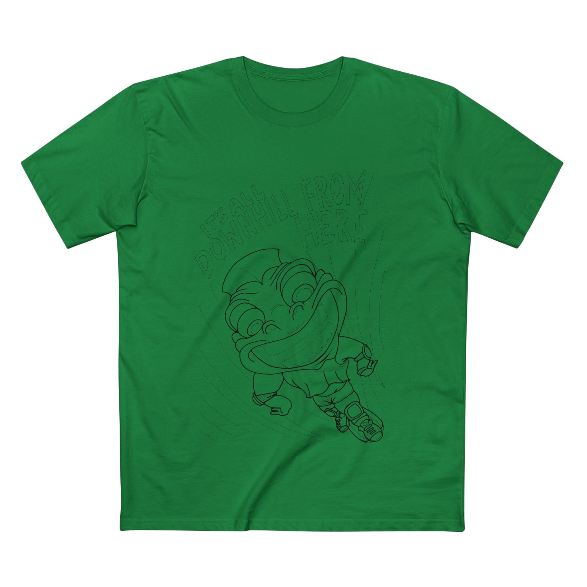 Downhill Dude - Coloured Cotton T-Shirt