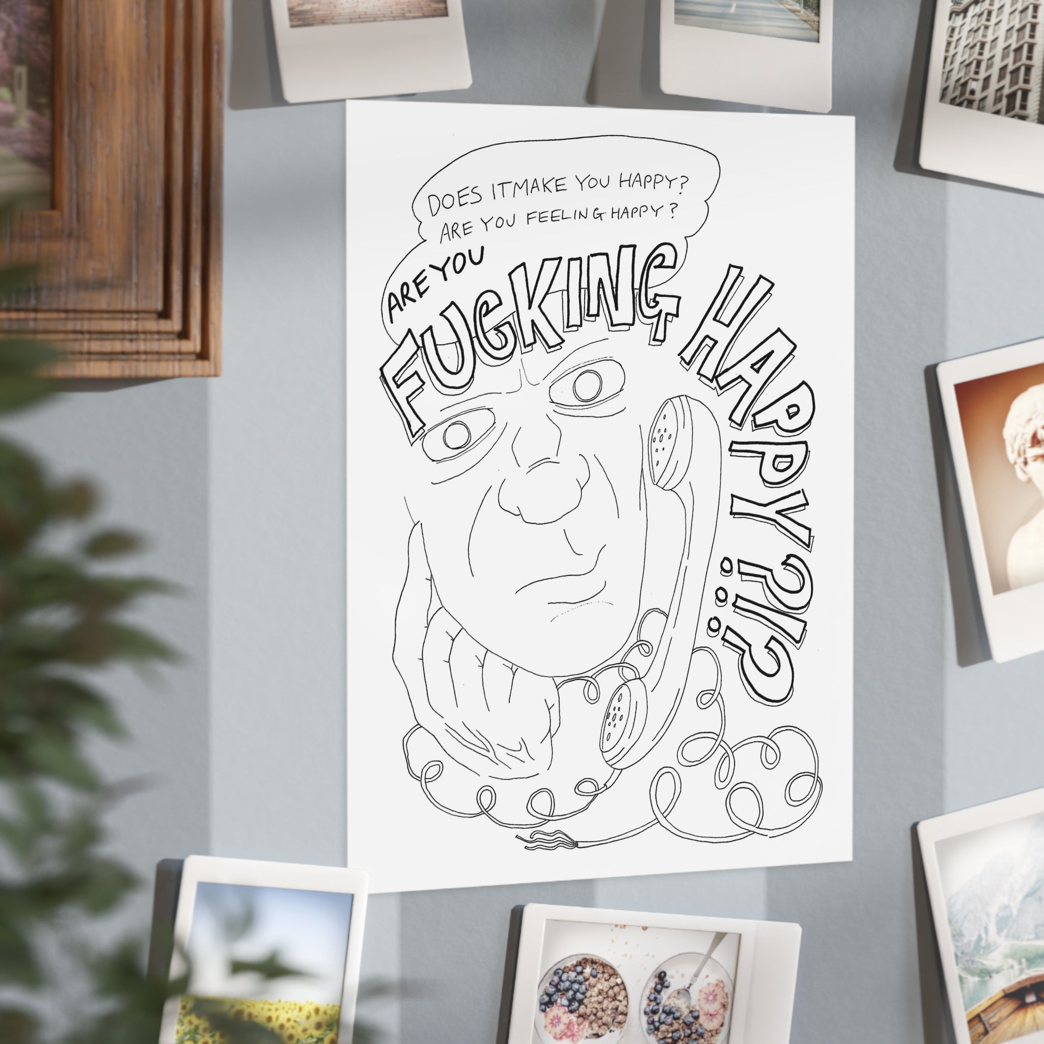Time to Hang Up — Unframed Art Print
