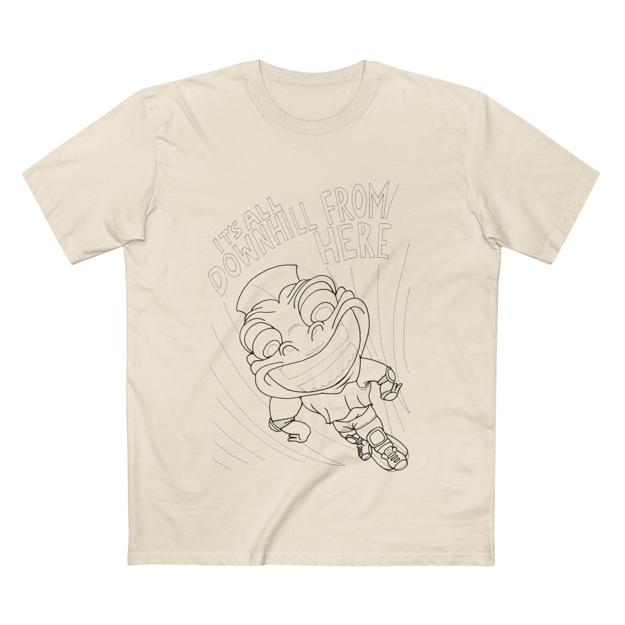 Downhill Dude - Coloured Cotton T-Shirt