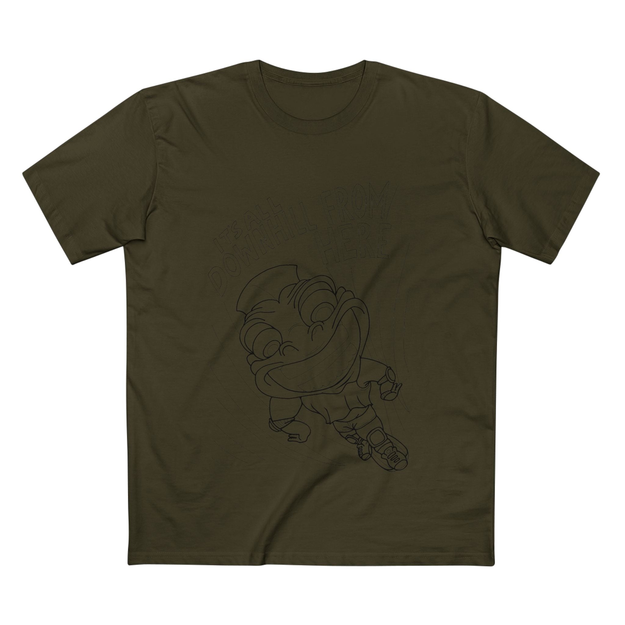 Downhill Dude - Coloured Cotton T-Shirt