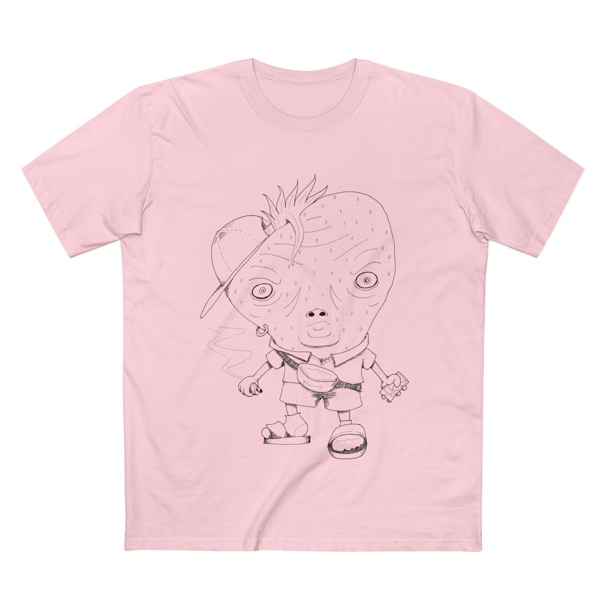 Strawbeshay - Coloured Cotton T-Shirt