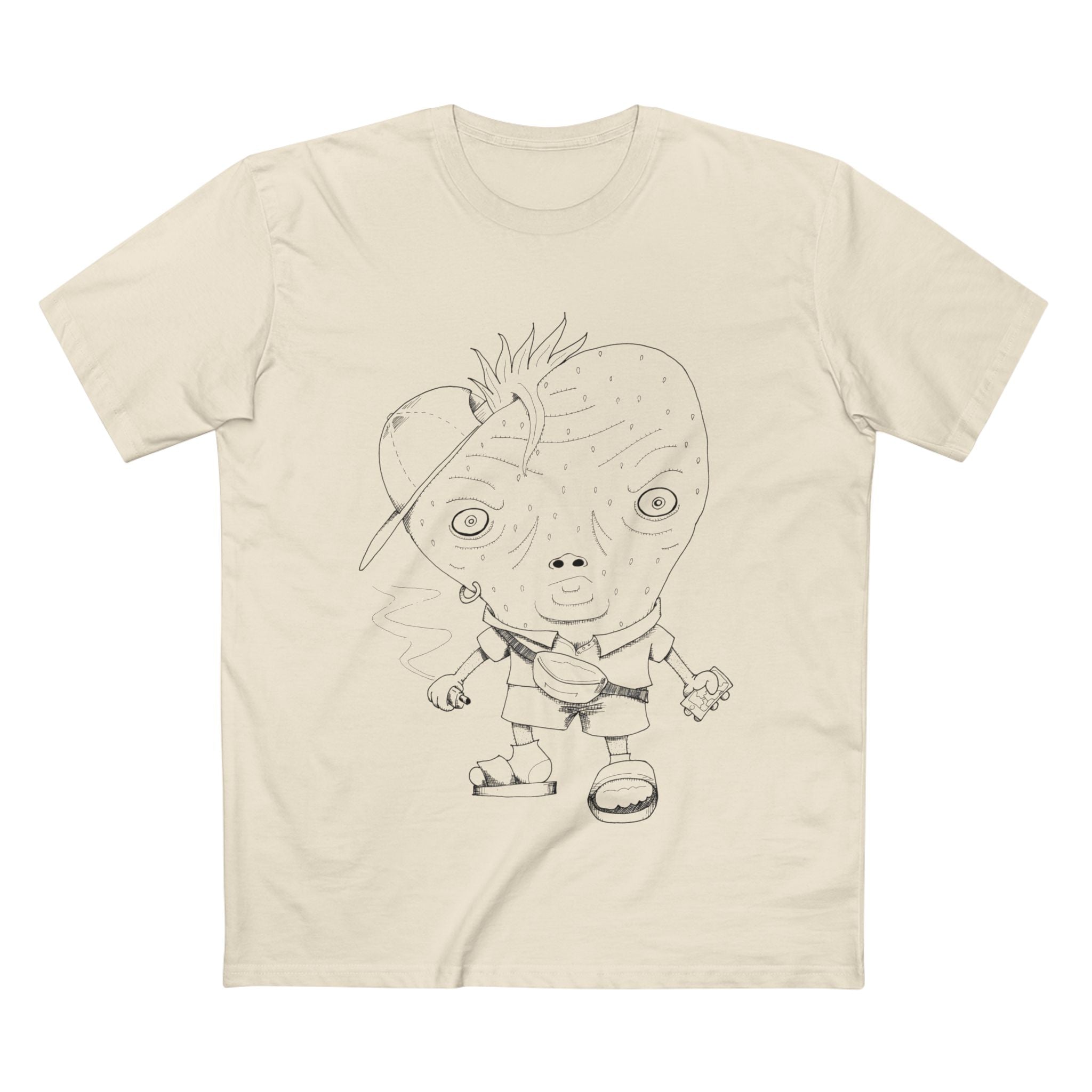 Strawbeshay - Coloured Cotton T-Shirt