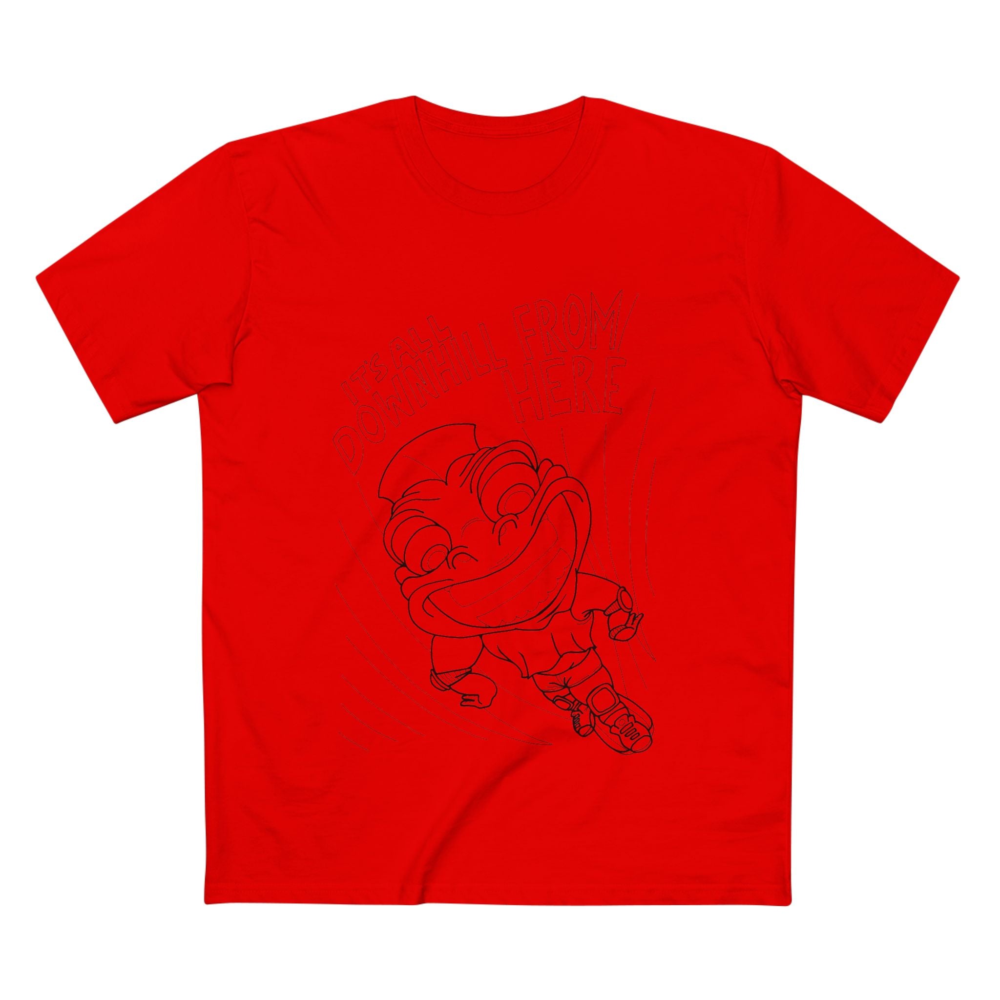 Downhill Dude - Coloured Cotton T-Shirt