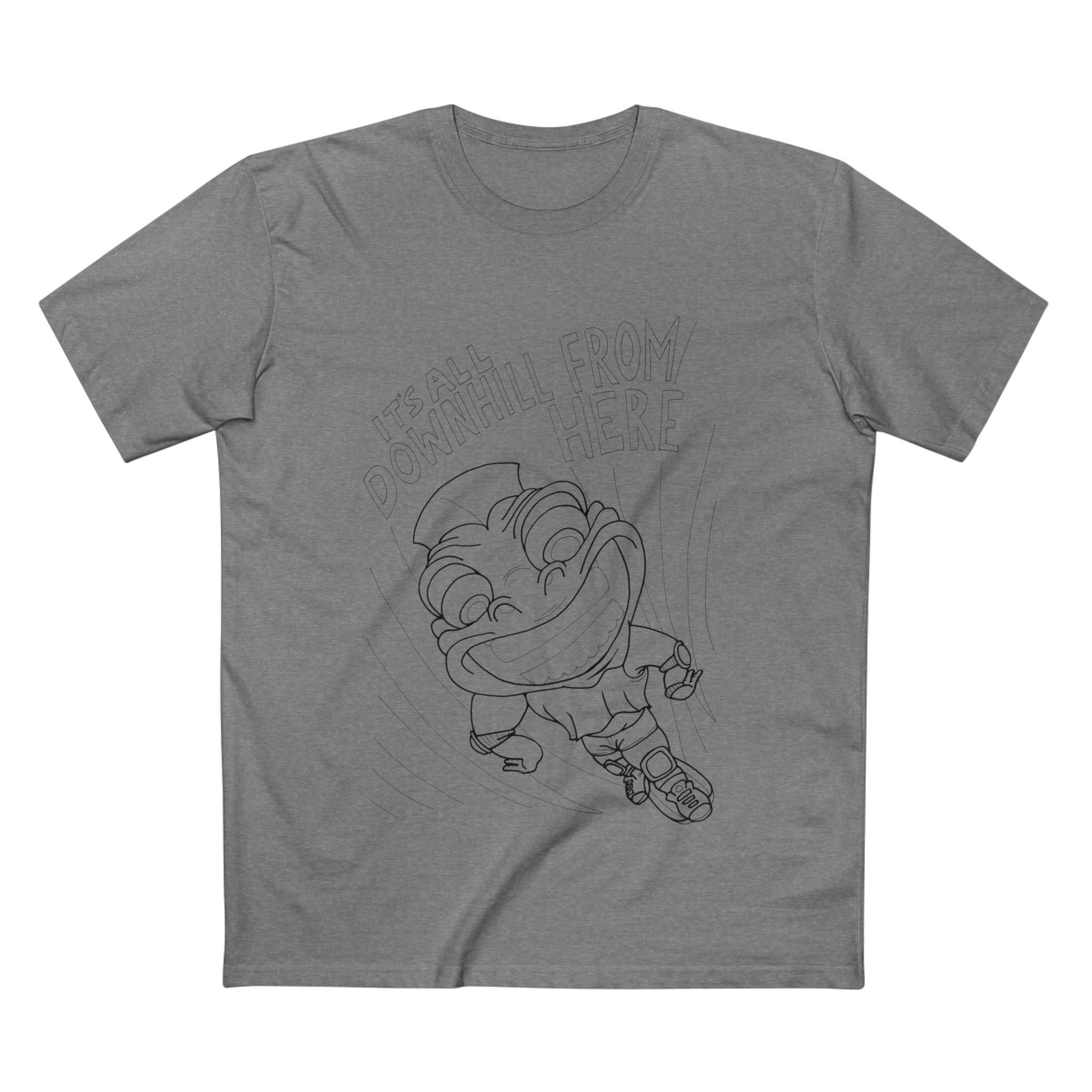 Downhill Dude - Coloured Cotton T-Shirt