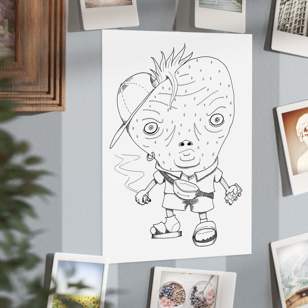 Strawbeshay — Unframed Art Print