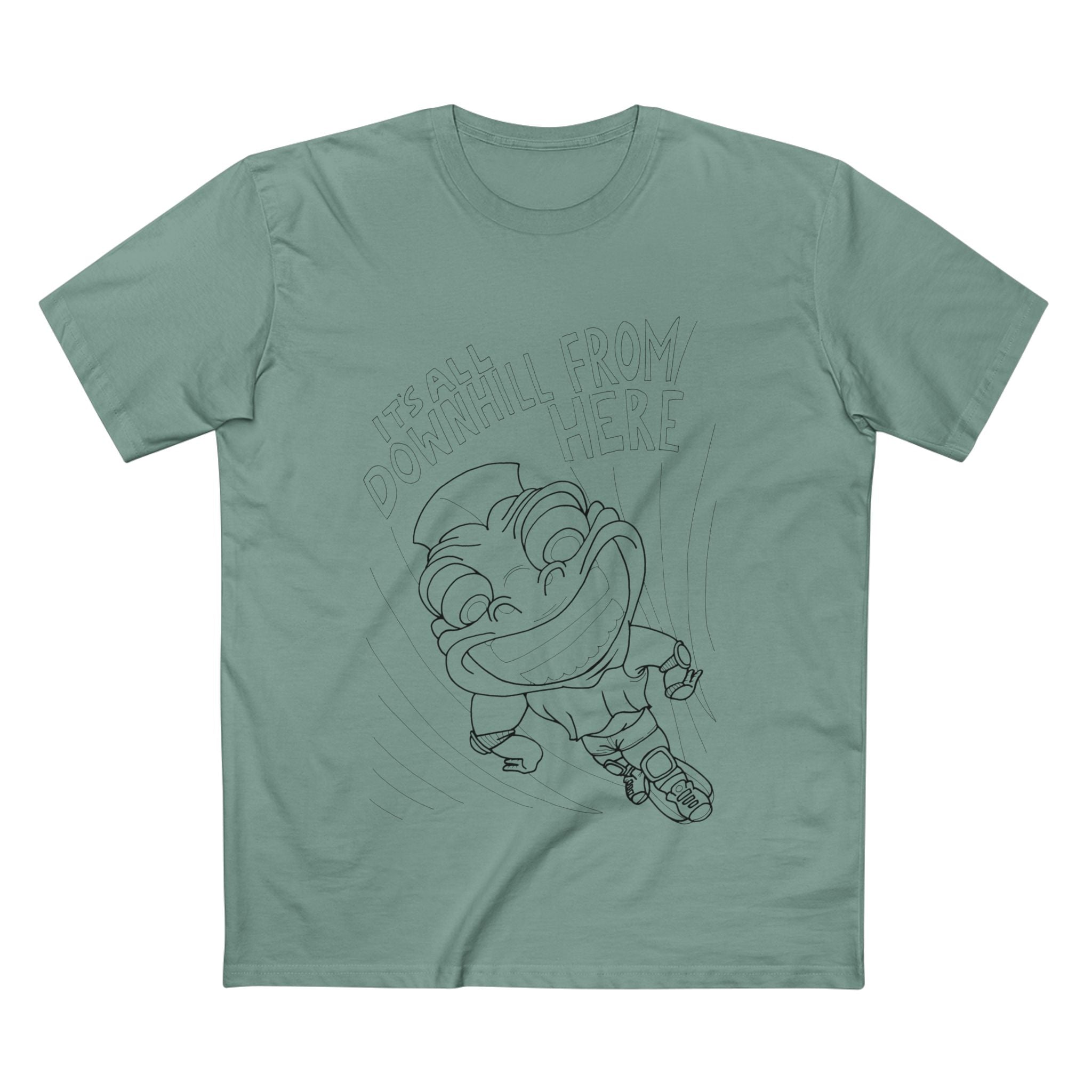 Downhill Dude - Coloured Cotton T-Shirt