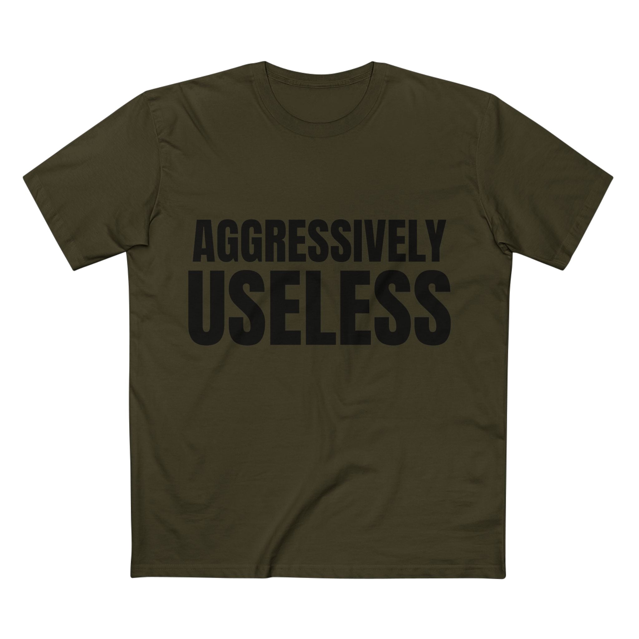 Aggressively Useless - Cotton T-Shirt