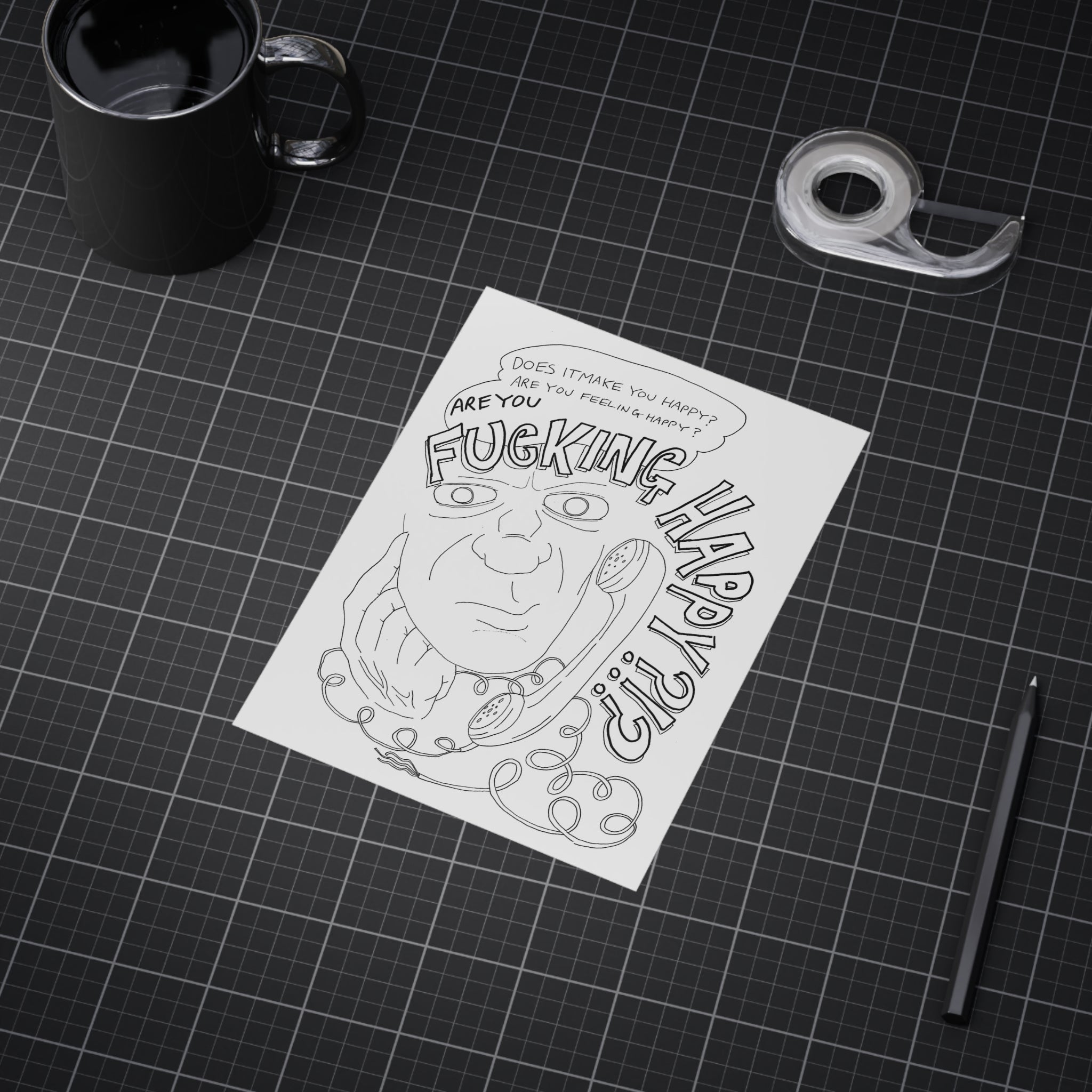 Time to Hang Up — Unframed Art Print
