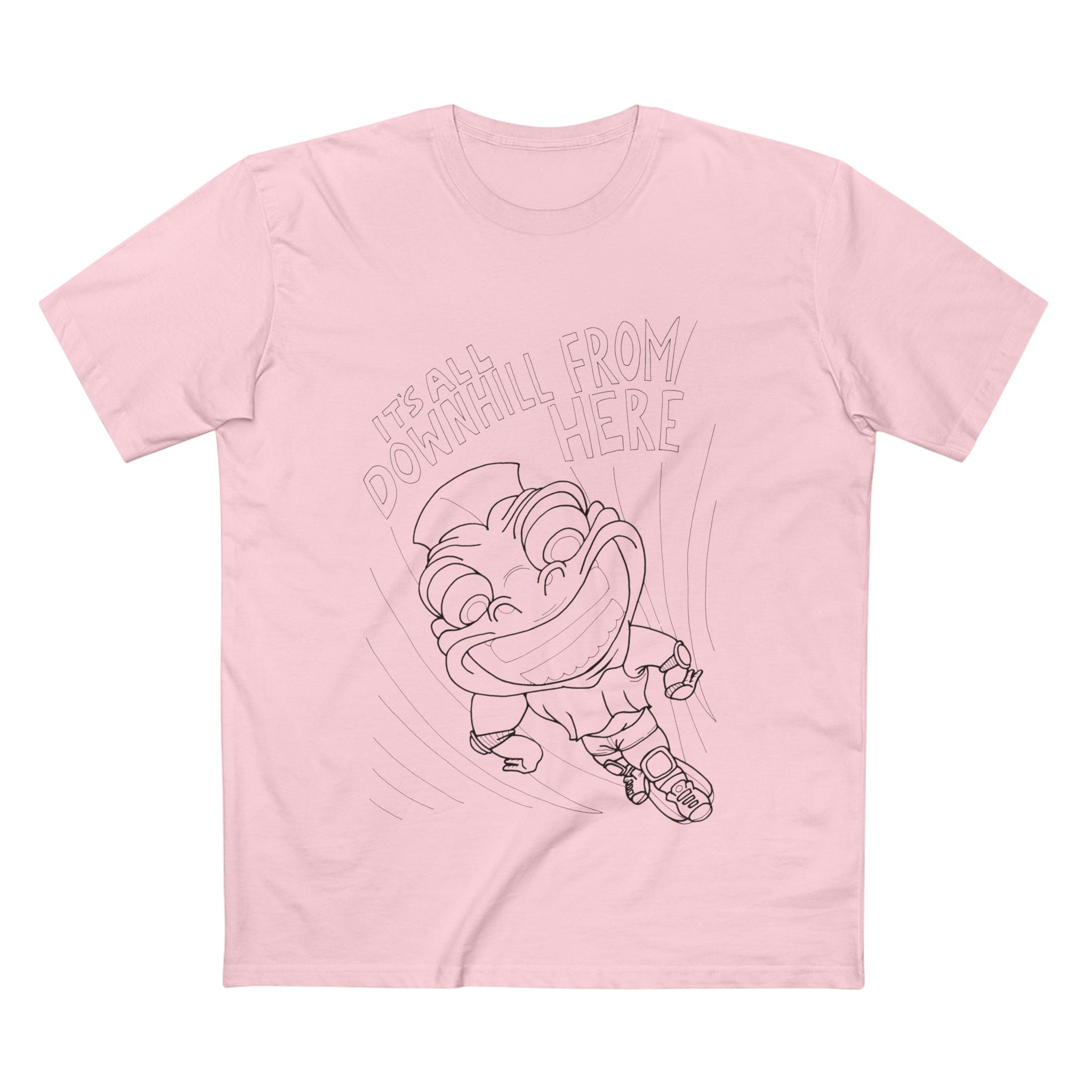 Downhill Dude - Coloured Cotton T-Shirt